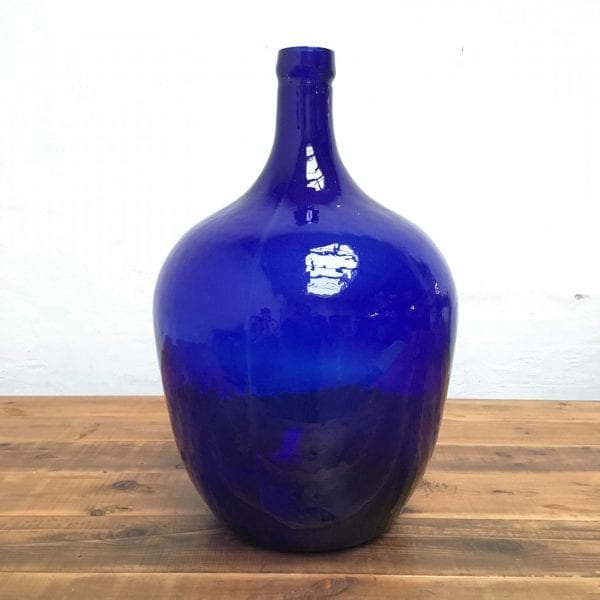 blauwe bolfles