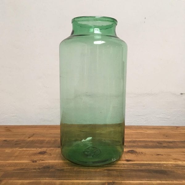 groene transparante vaas
