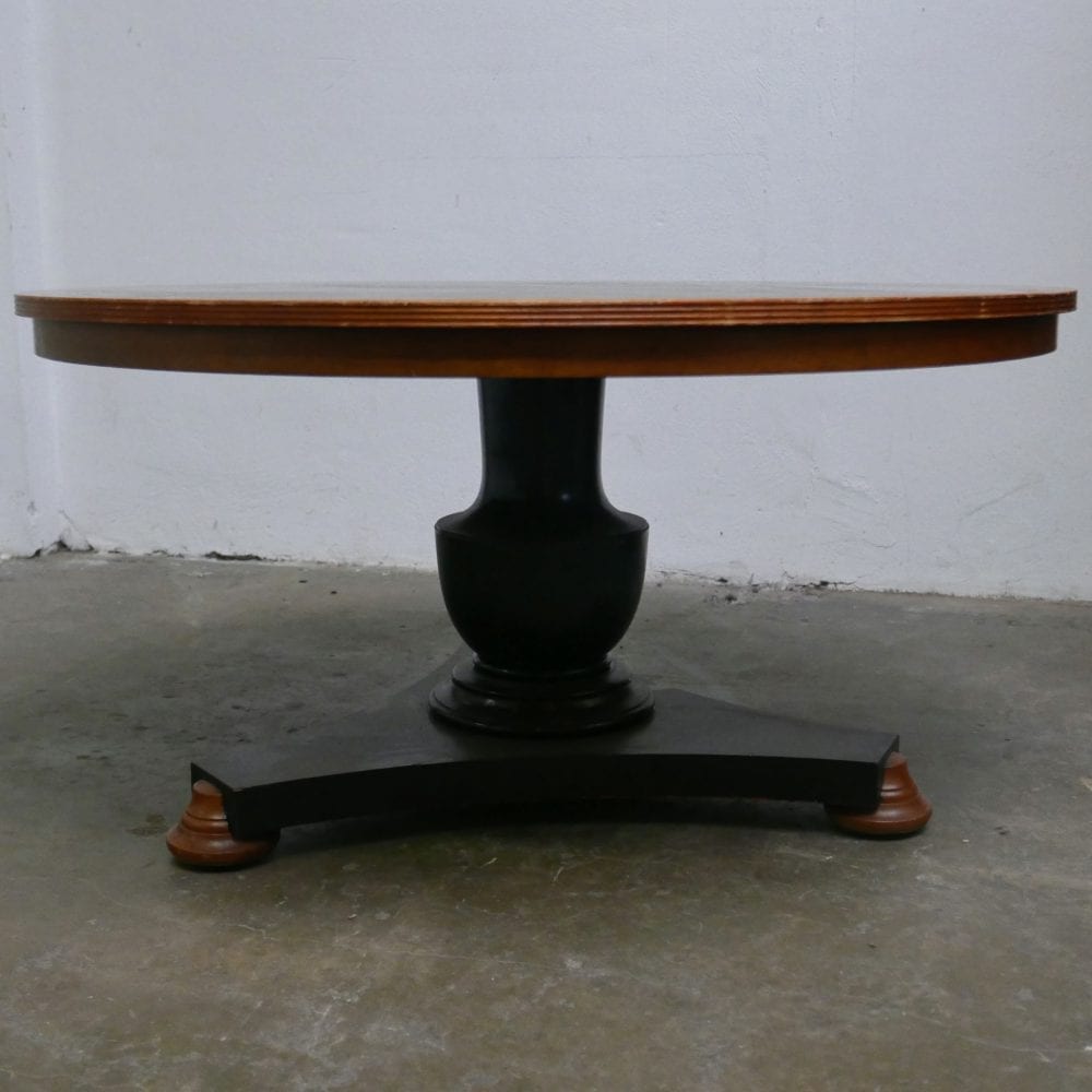ronde houten salontafel