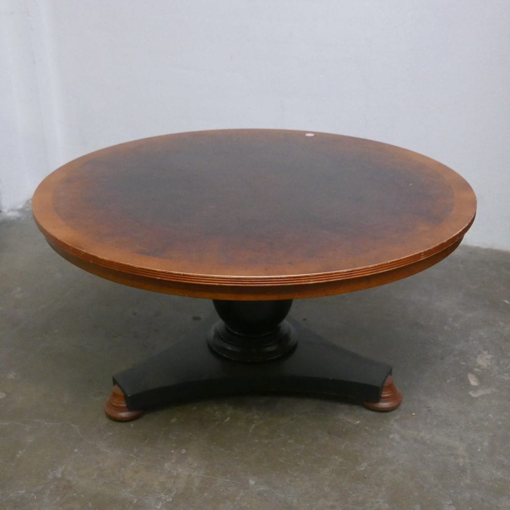 ronde houten salontafel