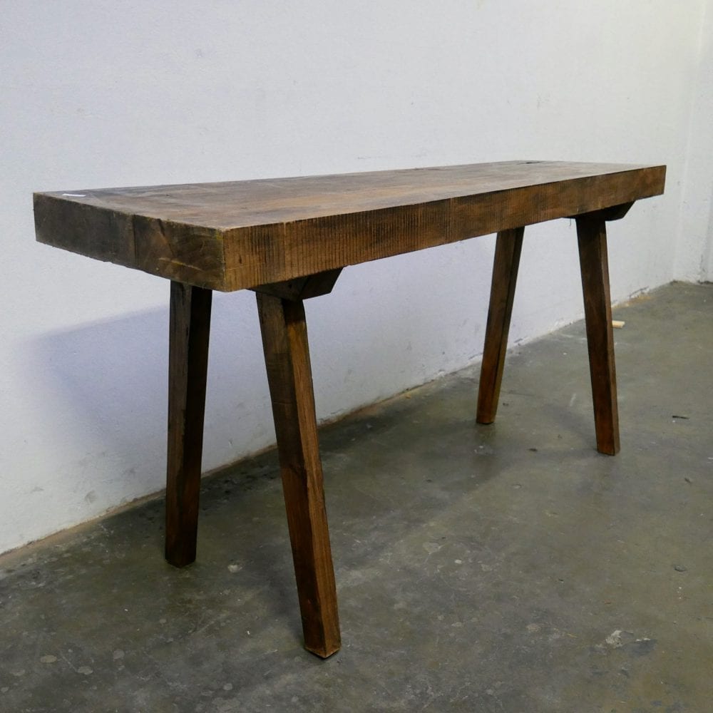 Houten slachttafel