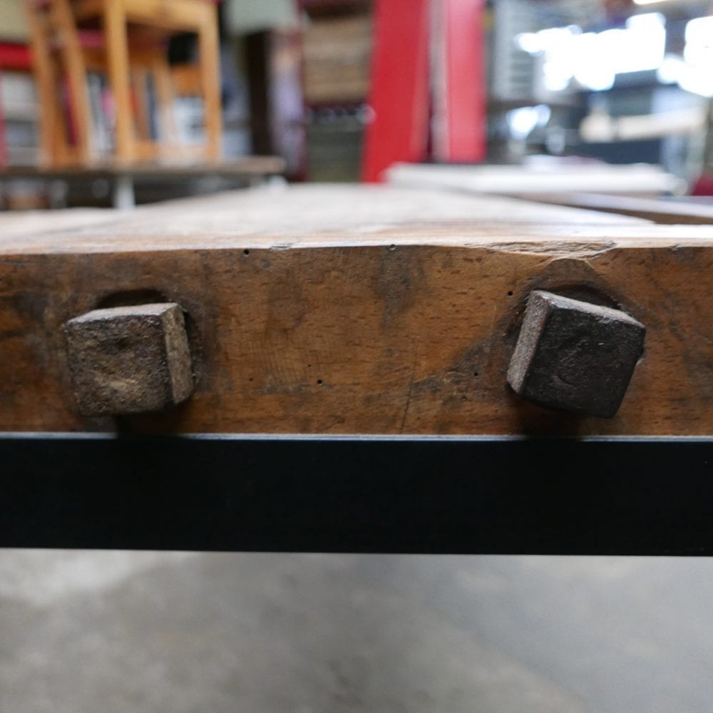 industriële tafel met werkbank blad