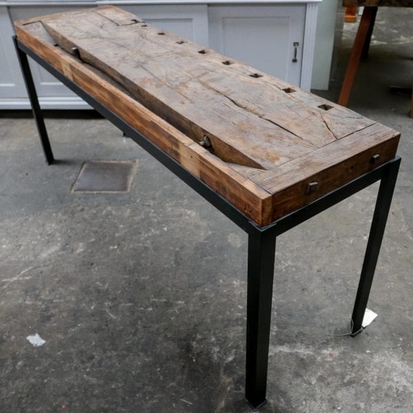 industriële tafel met werkbank blad