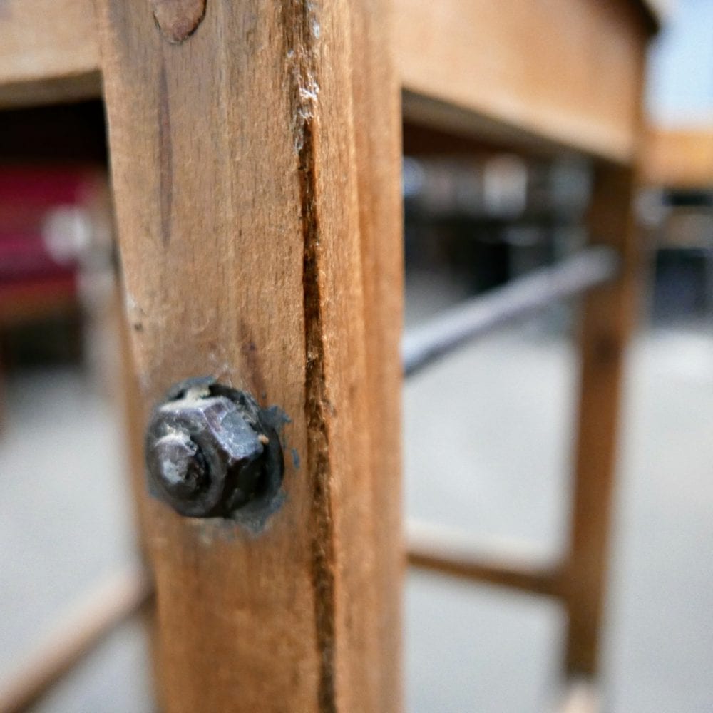 houten hoge stoel