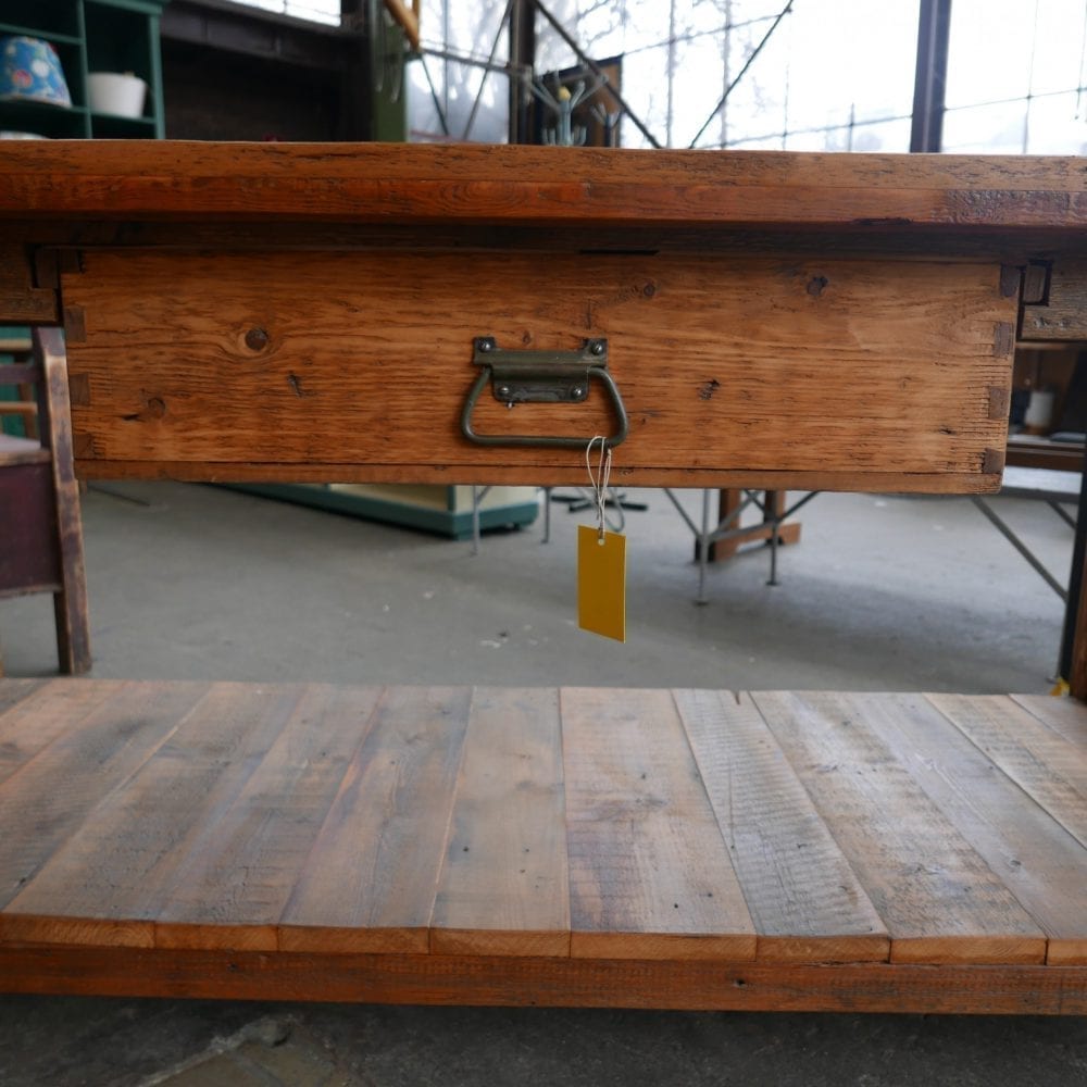 houten werktafel