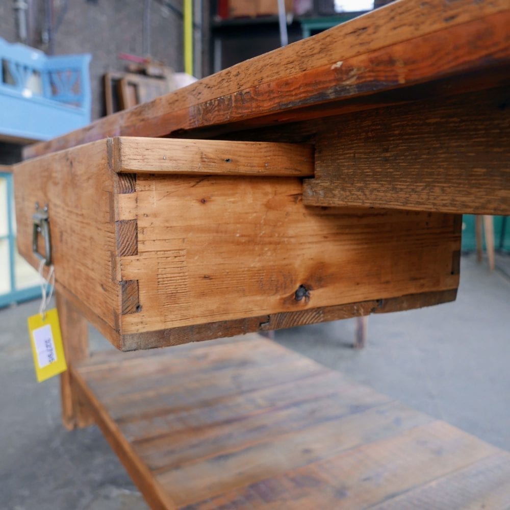 houten werktafel