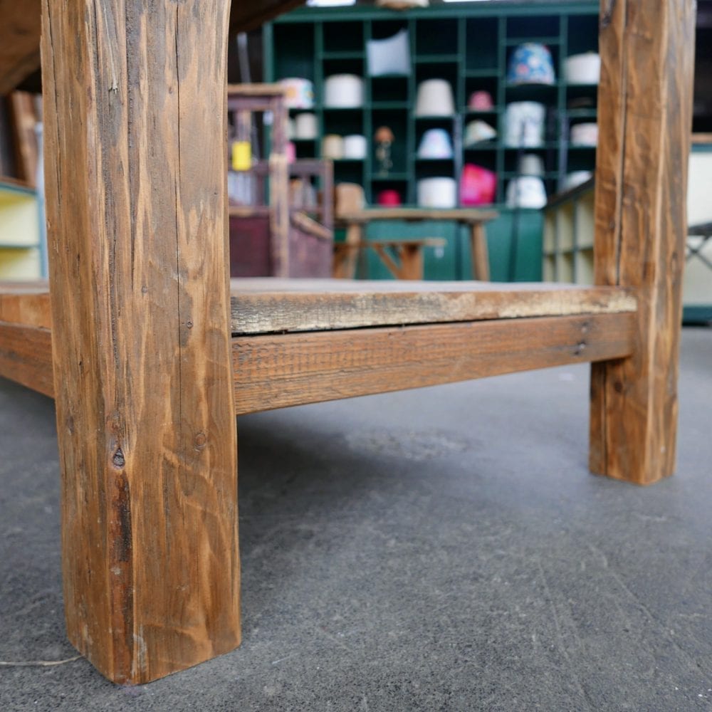 houten werktafel