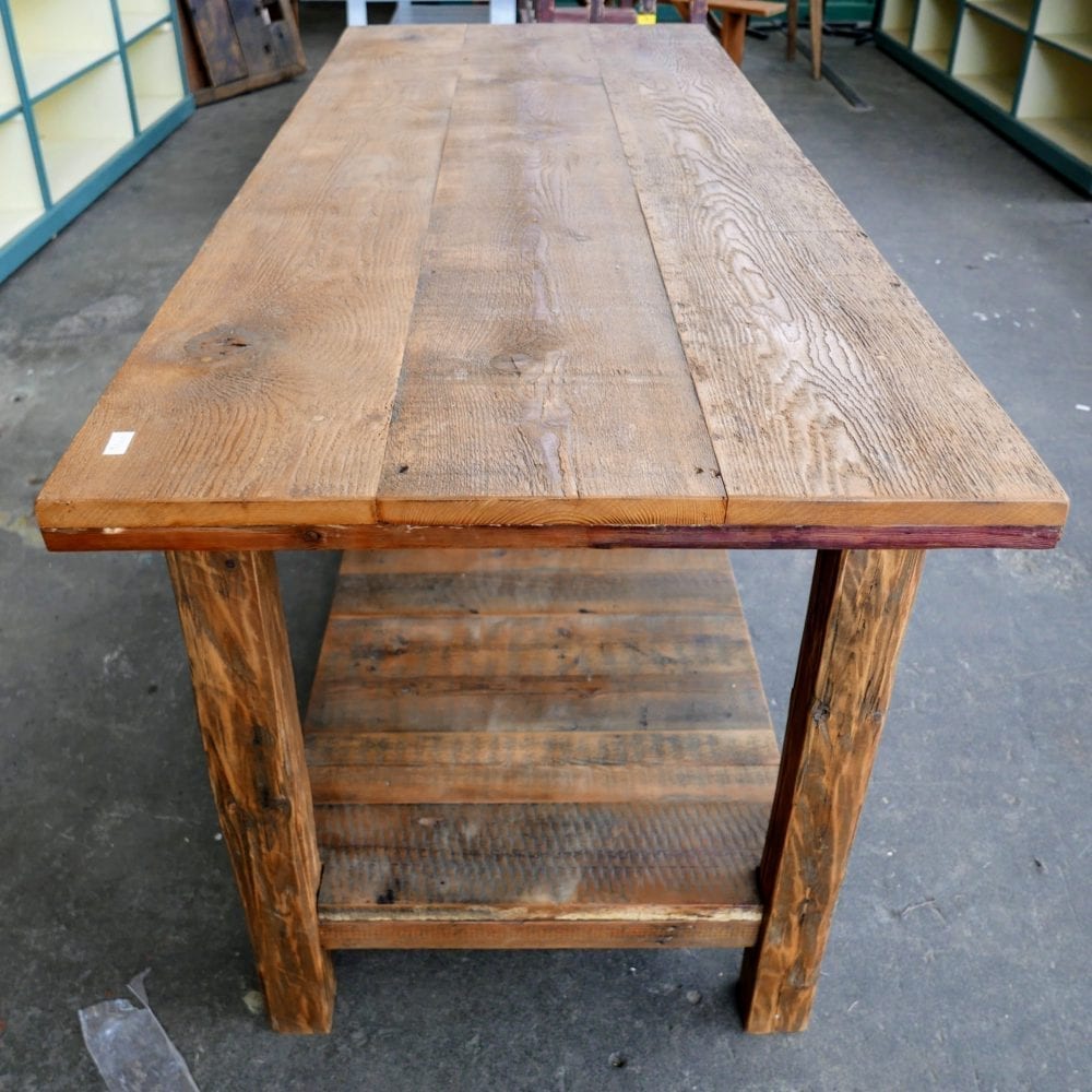 houten werktafel