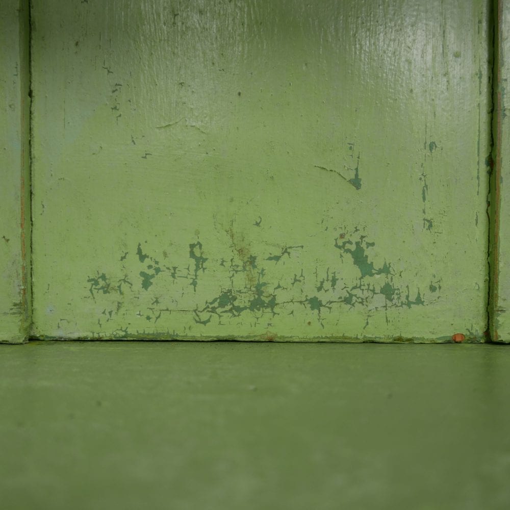 groenblauwe buffetkast