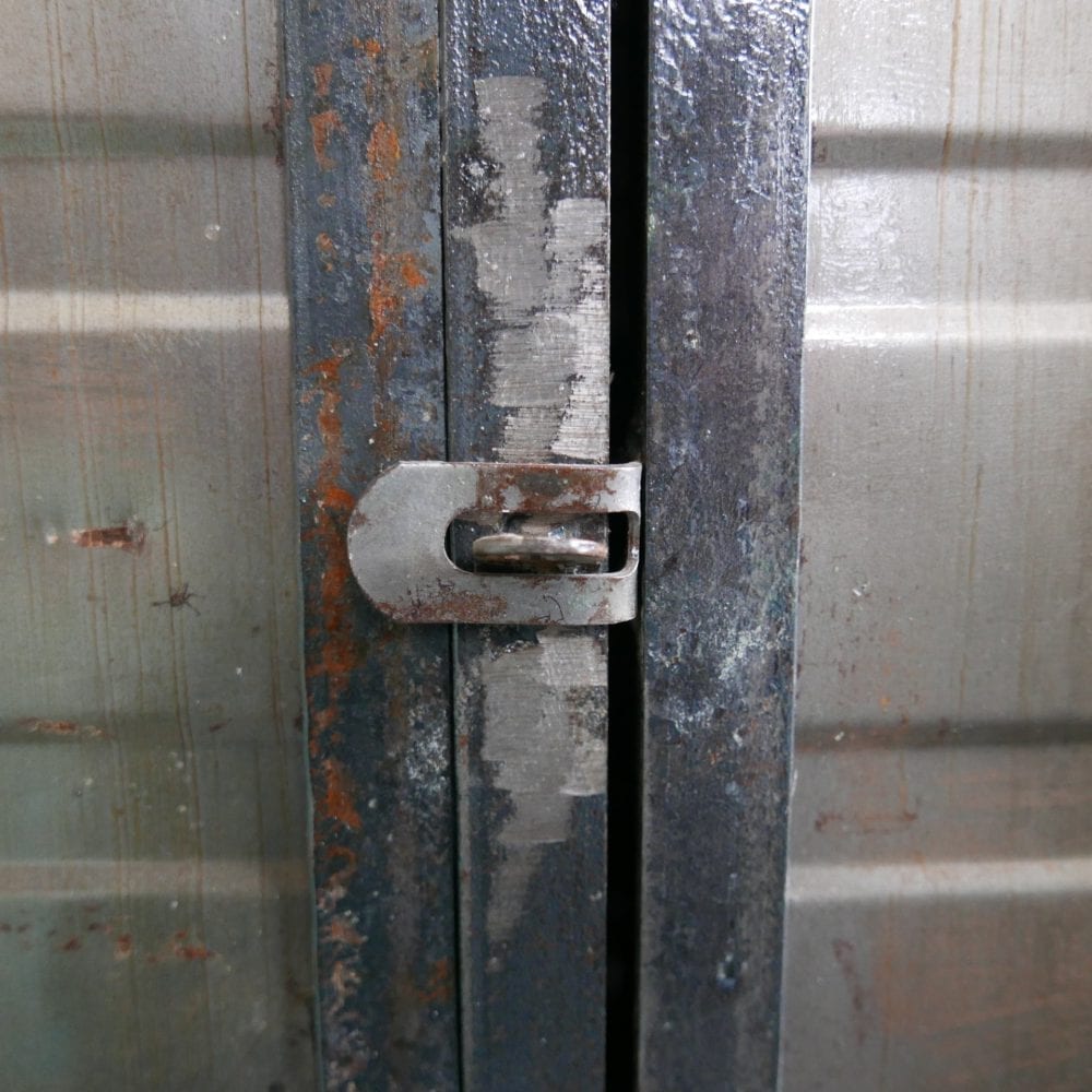 zilveren locker
