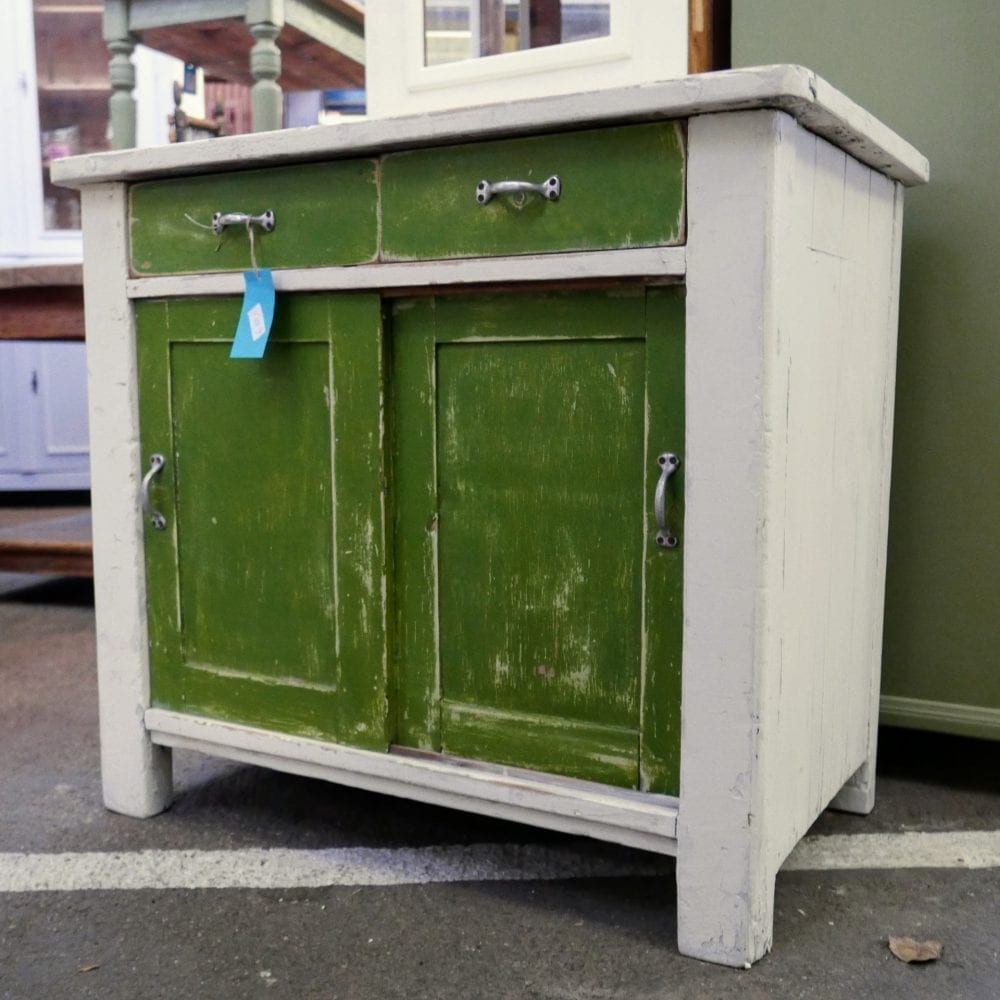 wit-groen kastje