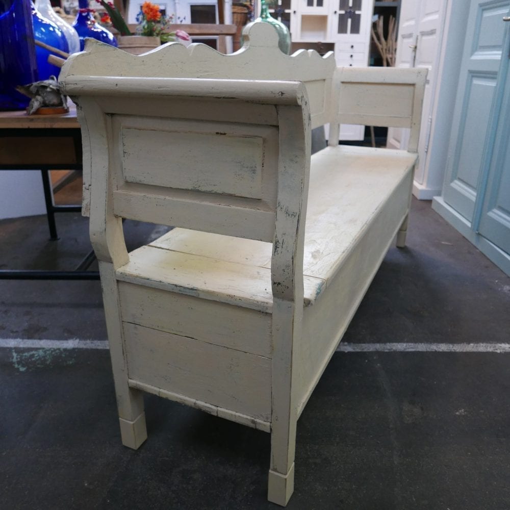 brocante witte klepbank