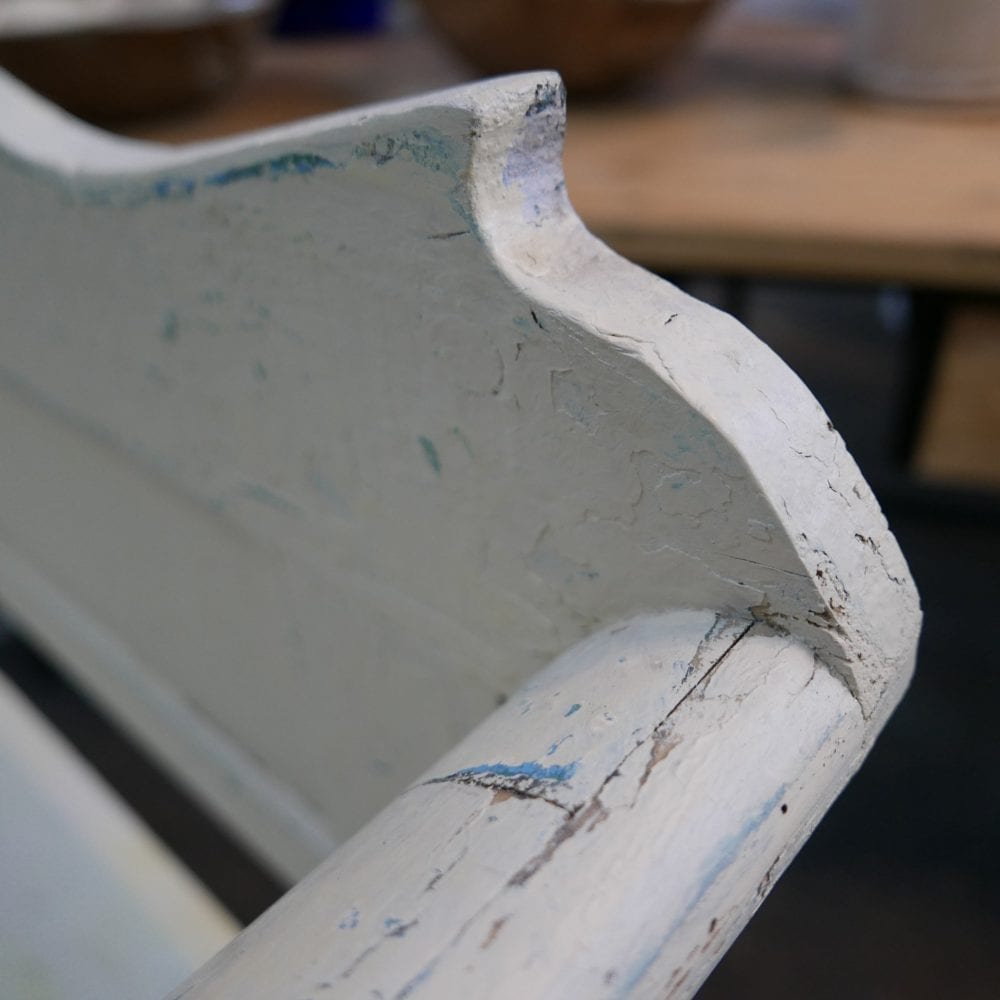brocante witte klepbank