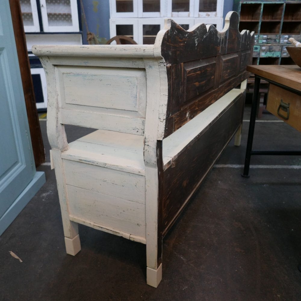 brocante witte klepbank