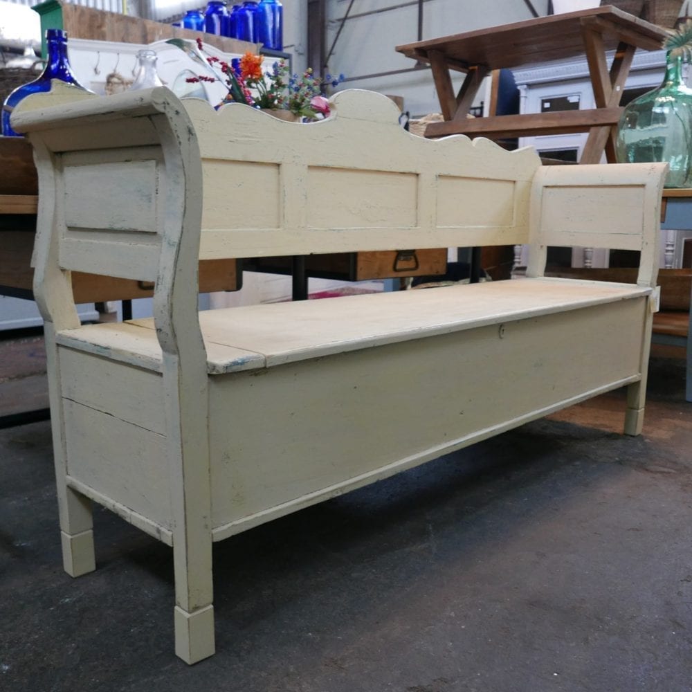 brocante witte klepbank