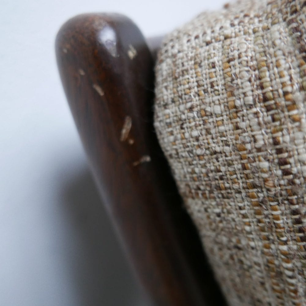 vintage houten fauteuil
