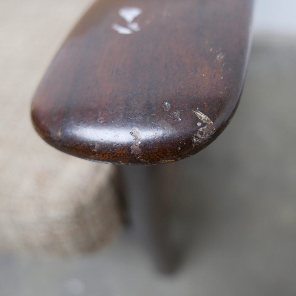 vintage houten fauteuil