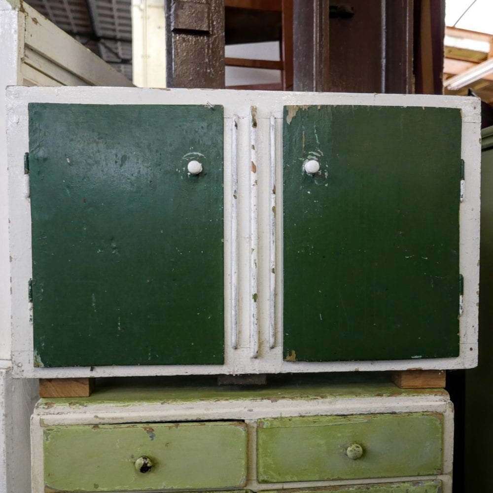 wit-groen kastje