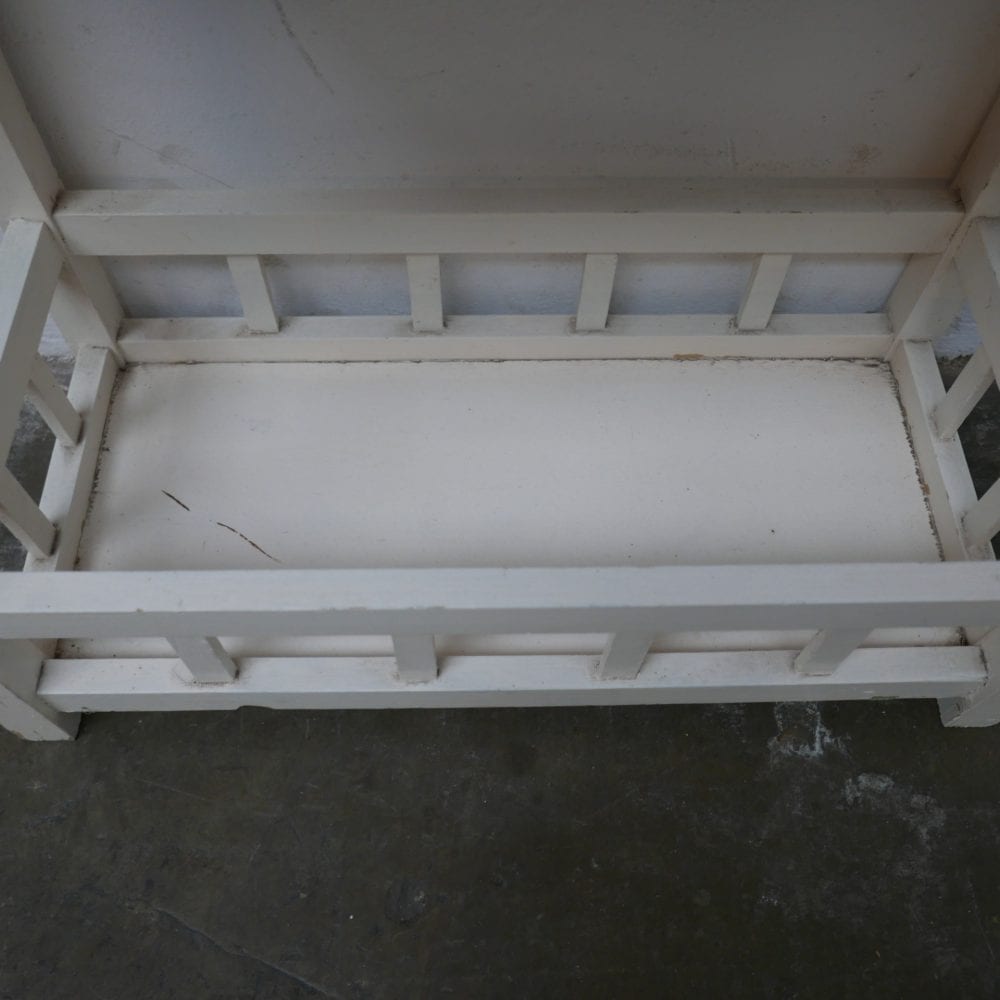 wit brocante planten kastje