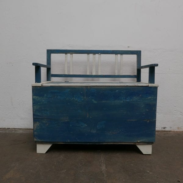 blauw-witte kinderbank