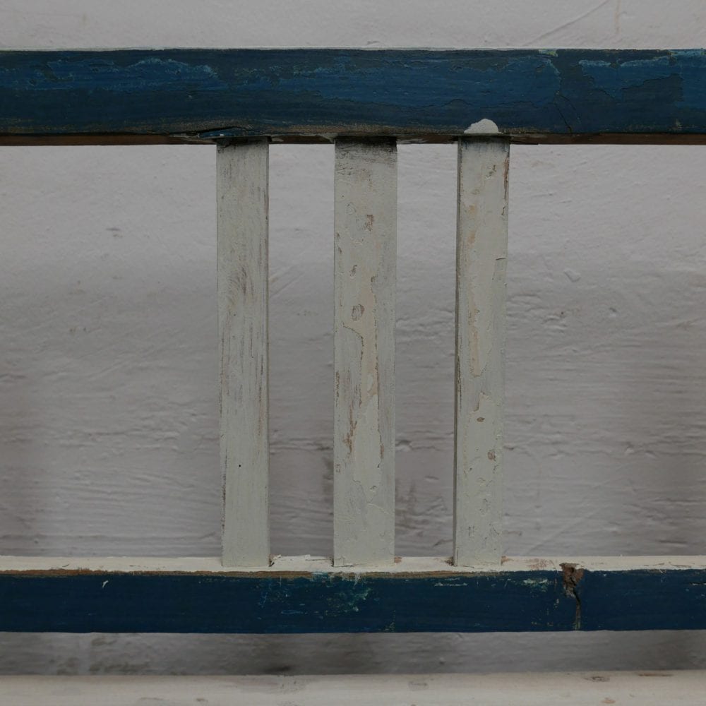 blauw-witte kinderbank