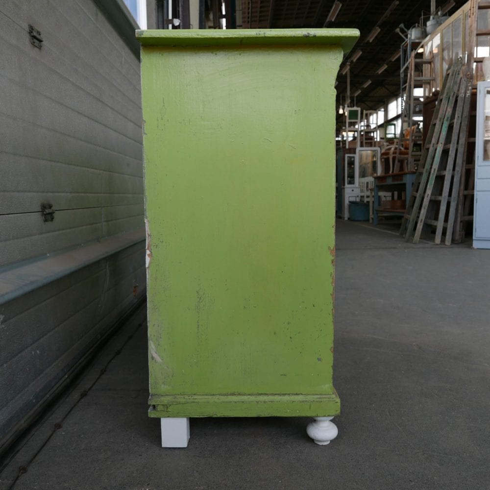 groen witte commode