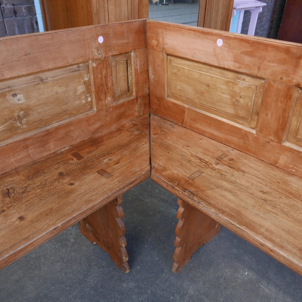 Houten hoekbank