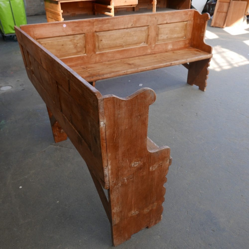 Houten hoekbank