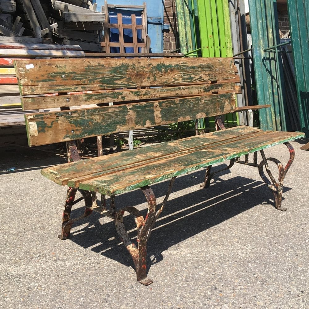 Brocante houten tuinbank