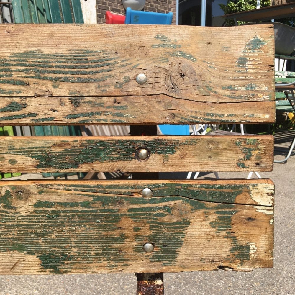 Brocante houten tuinbank