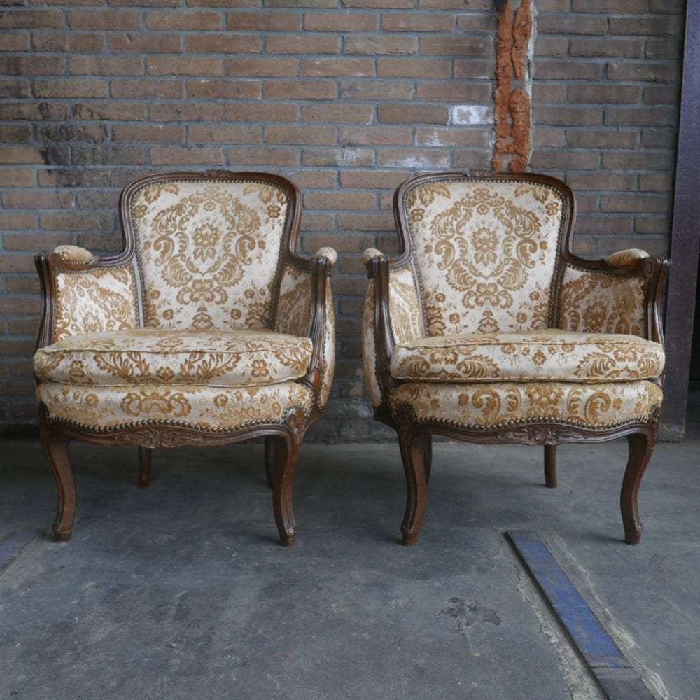 Barok louis XV vintage klassiek fauteuil