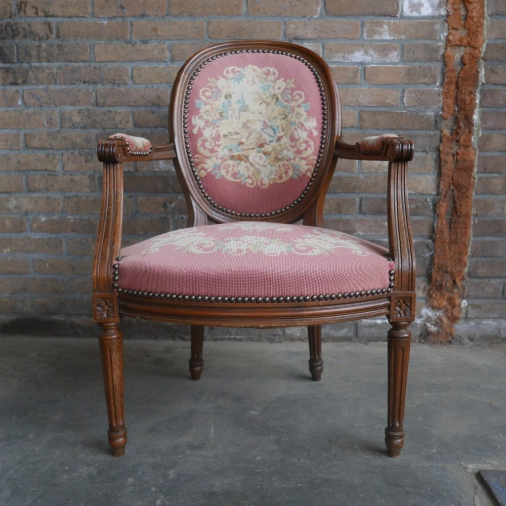 Barok louis XV vintage klassiek fauteuil