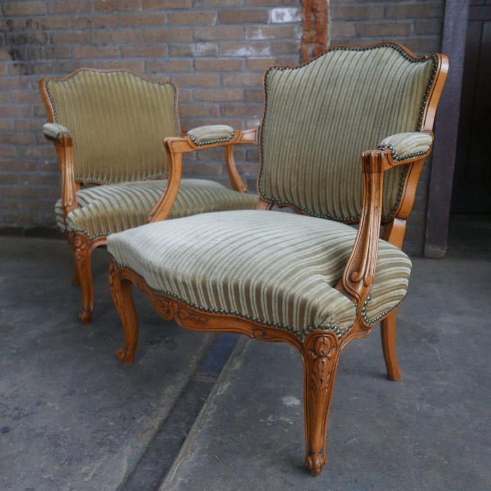 Barok louis XV vintage klassiek fauteuil