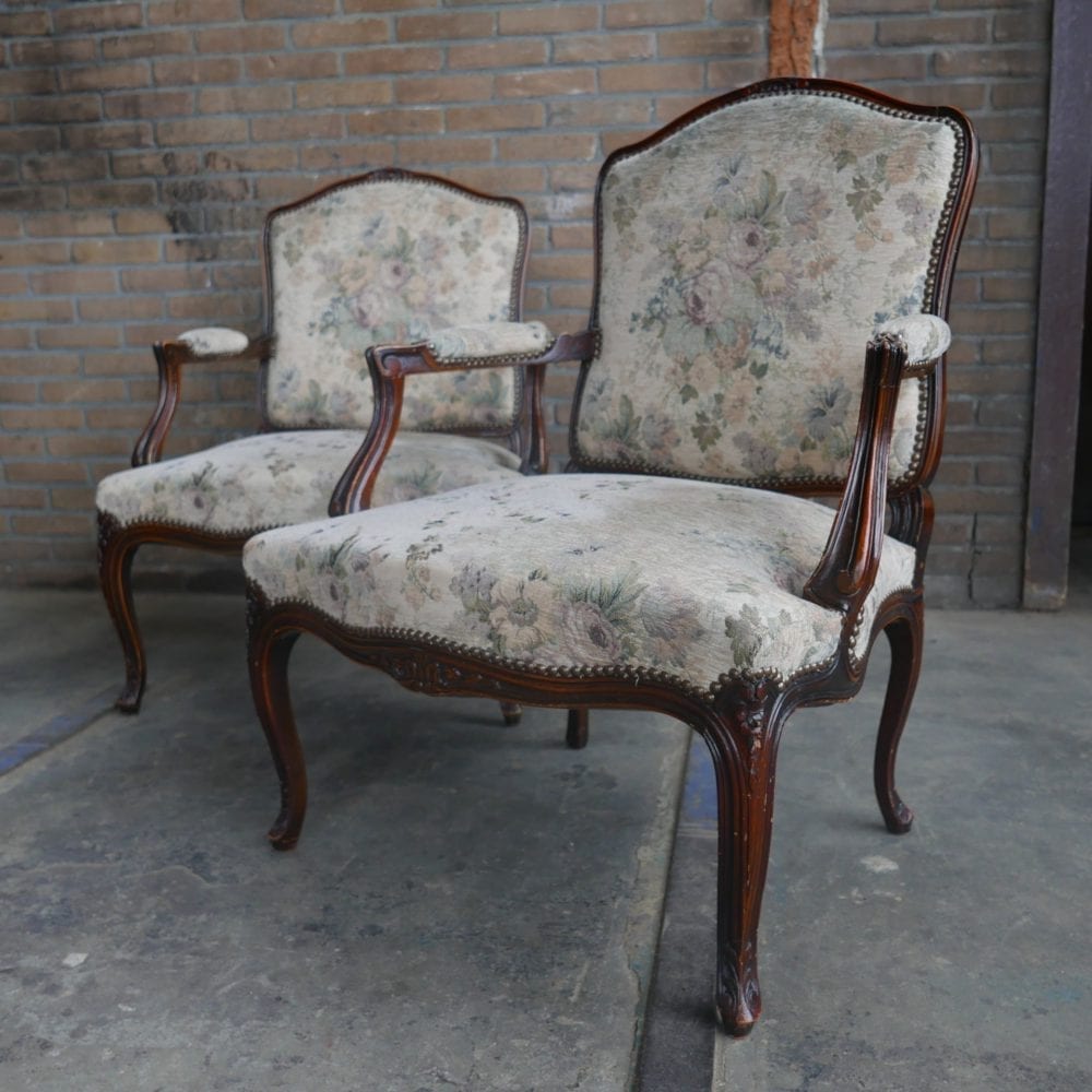 Barok louis XV vintage klassiek fauteuil