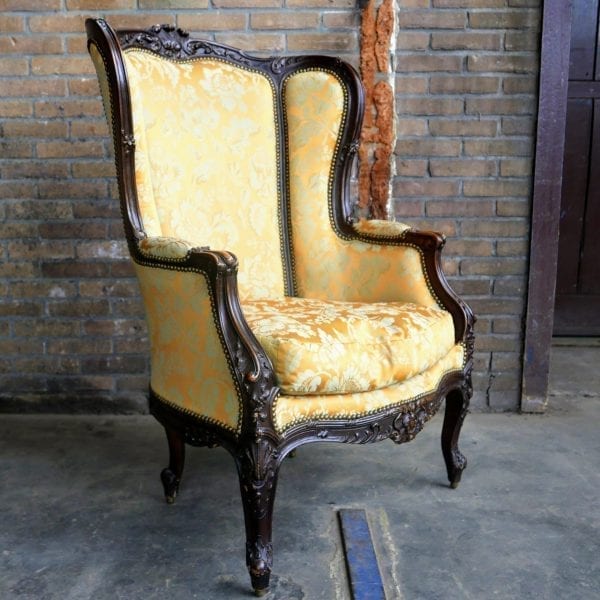 Barok stoel geel
