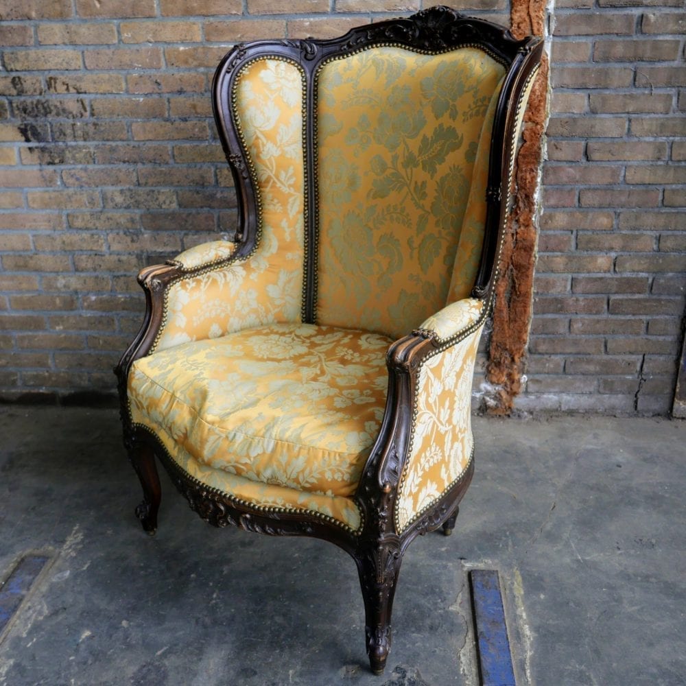Barok stoel geel