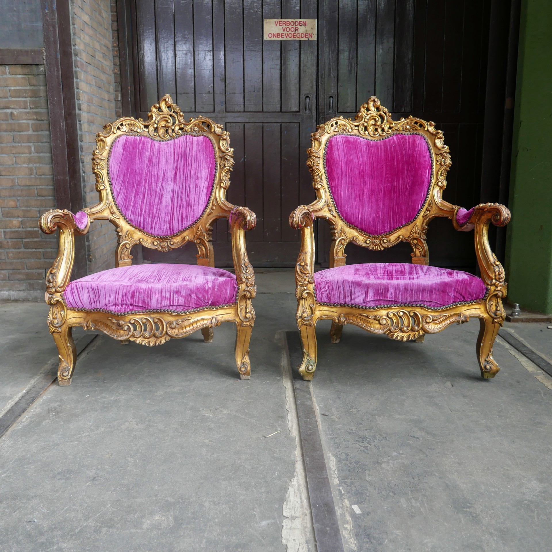 Fonkeling Verouderd bestellen Barok vergulde fauteuil » Van Dijk & Ko