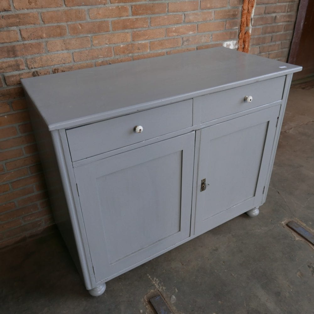 Grijze commode