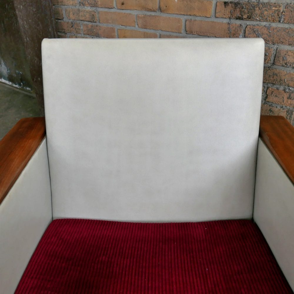 Vintage leren fauteuil