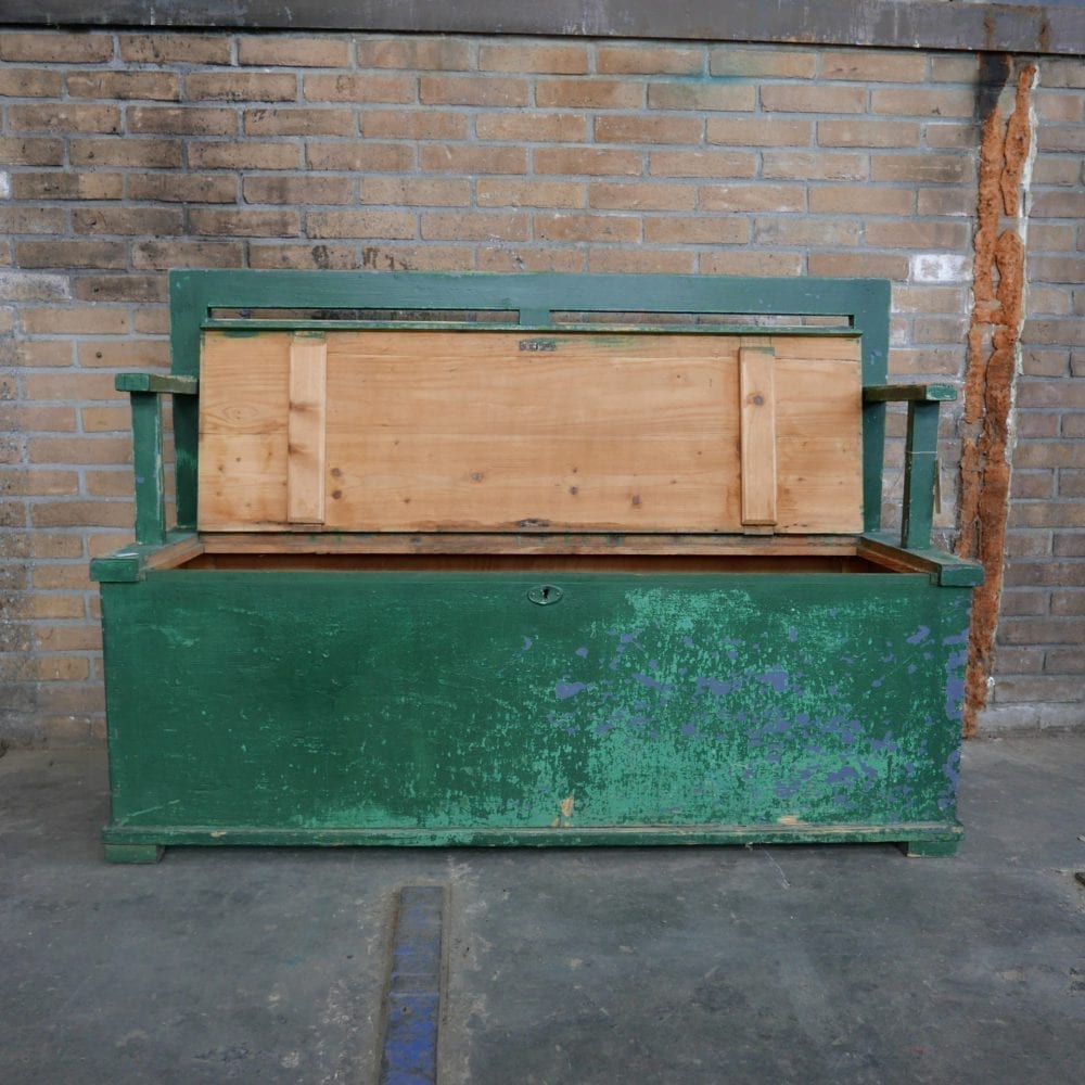 Groene kistbank