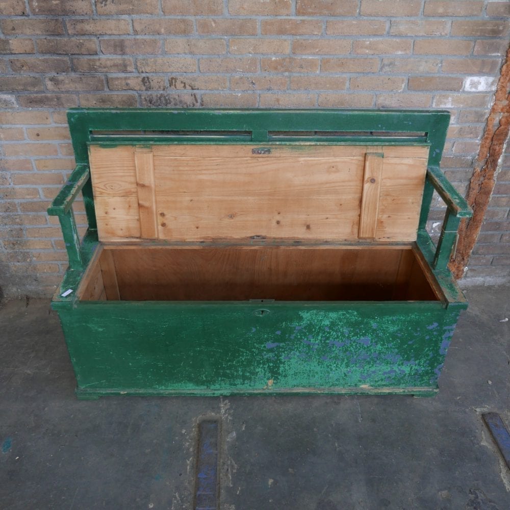 Groene kistbank
