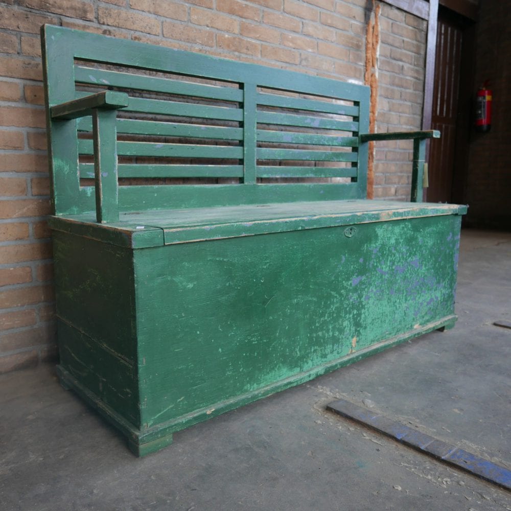 Groene kistbank