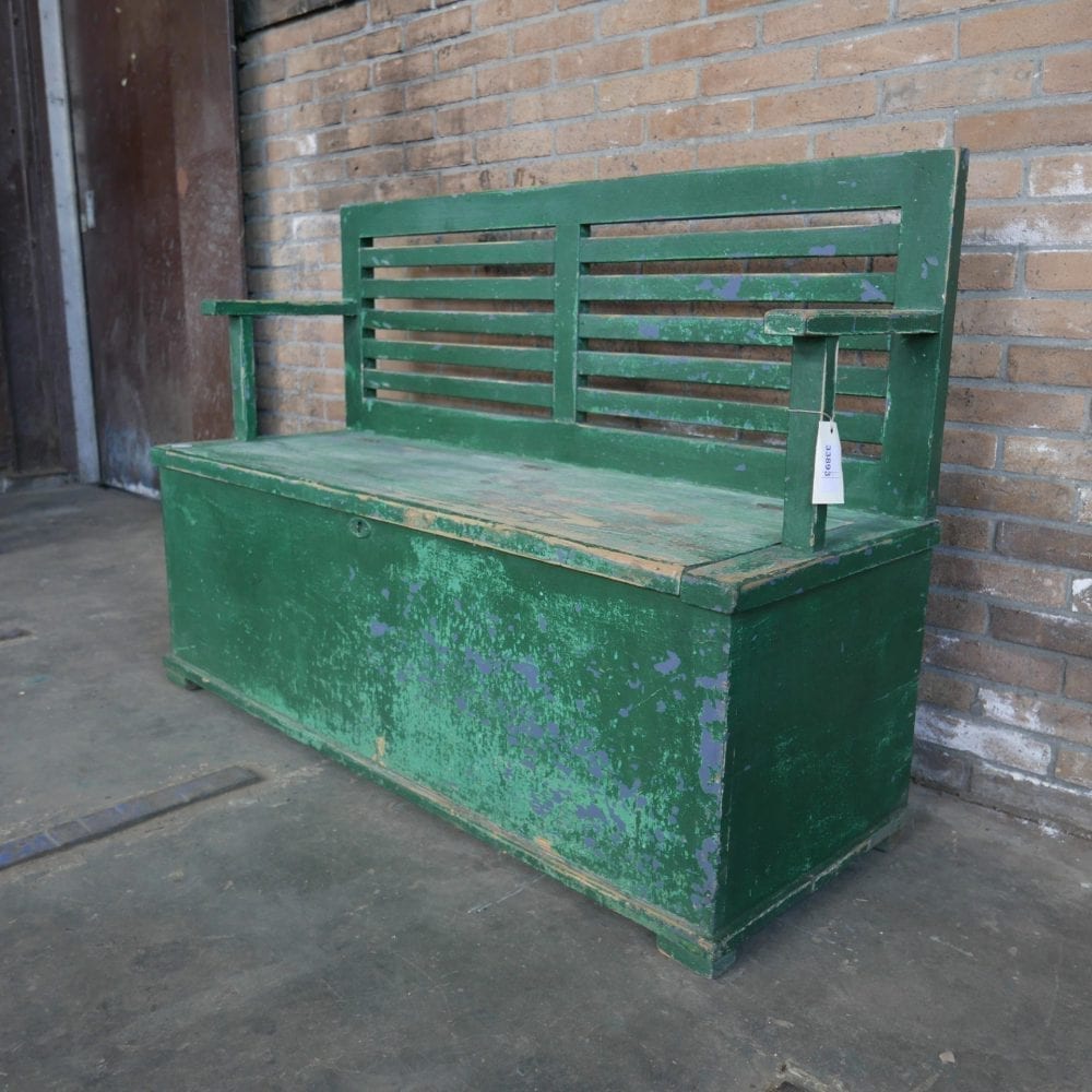 Groene kistbank