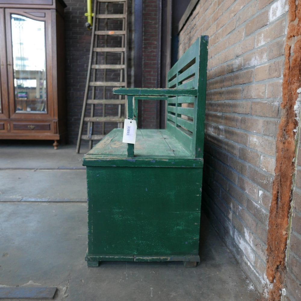 Groene kistbank