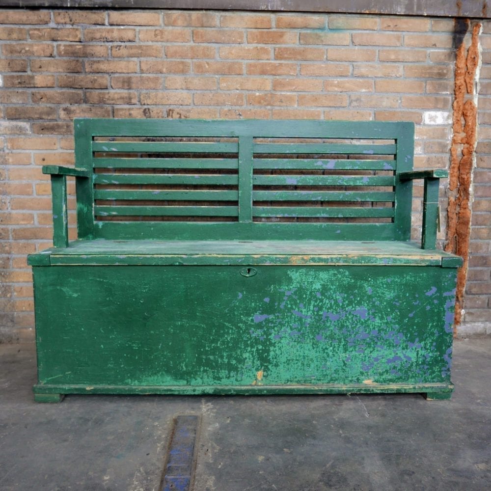 Groene kistbank