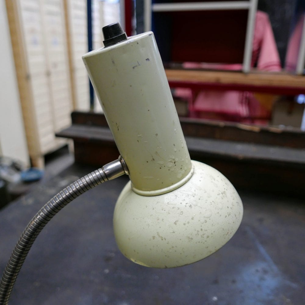 Industriële crème lamp