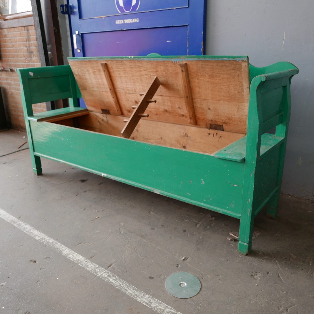 Groene klepbank