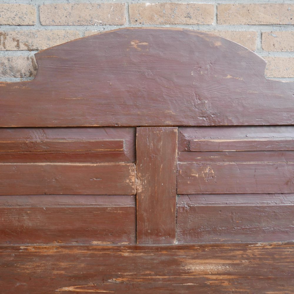 Bruine houten bank - Afbeelding 3