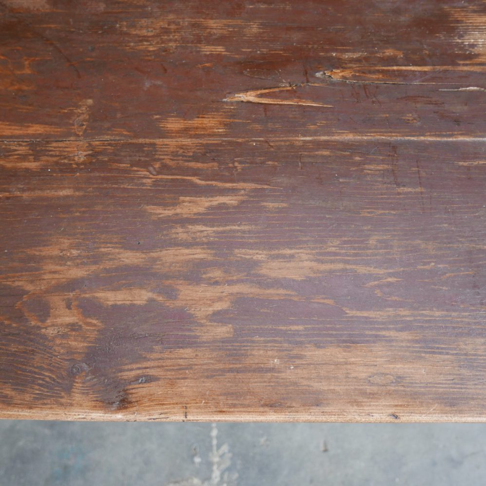 Bruine houten bank - Afbeelding 4