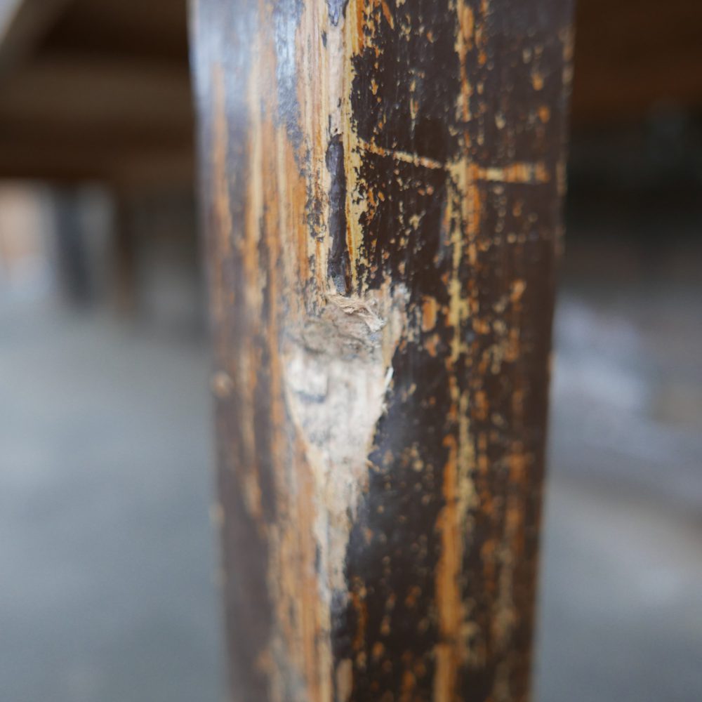 Bruine houten bank - Afbeelding 5